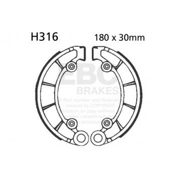EBC BRAKE SHOE SET