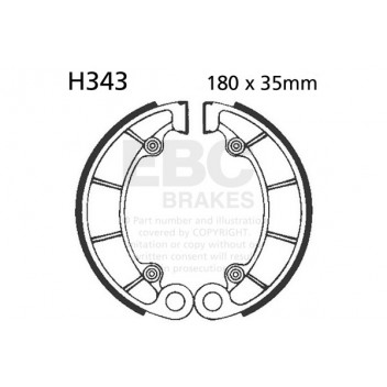EBC BRAKE SHOE SET (5)