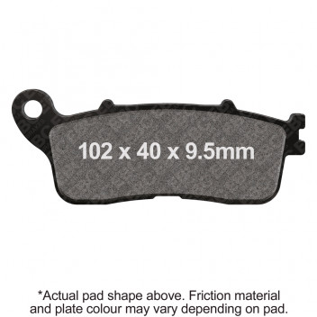 EBC V PAD SEMI SINTERED PAD SET