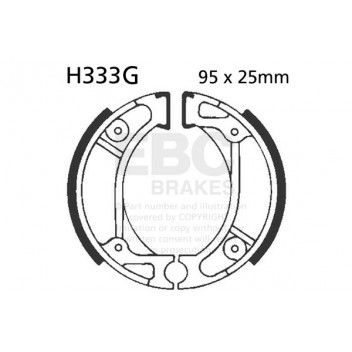 EBC GROOVED BRAKE SHOE SET (5)
