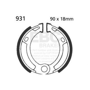 EBC BRAKE SHOE SET