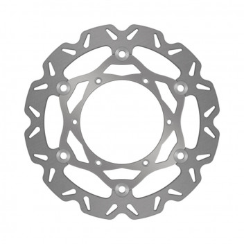 NEW PLAIN SILVER CENTER HUB OVERSIZE DISCS-280MM-C/W BRACKET