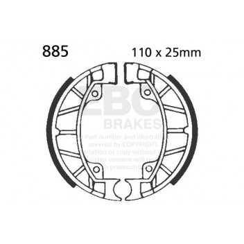 EBC BRAKE SHOE SET
