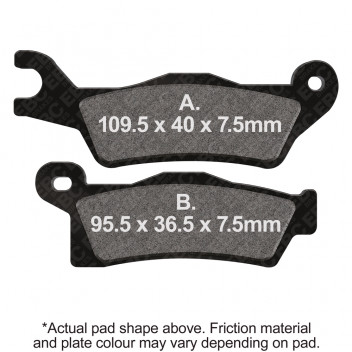 M/C SINTERED DISC PAD SET