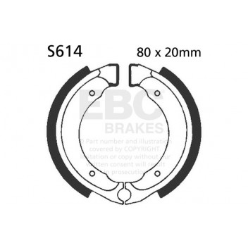 EBC BRAKE SHOE SET (5) 5