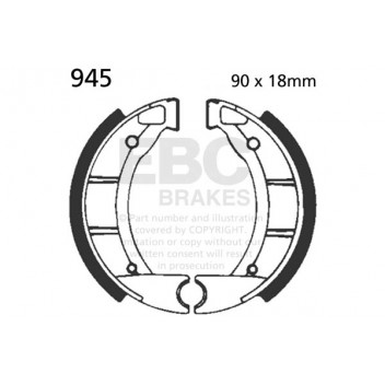EBC BRAKE SHOE SET