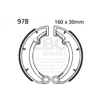 EBC BRAKE SHOE SET