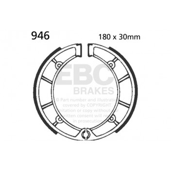 EBC BRAKE SHOE SET