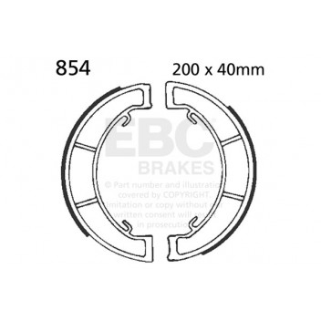EBC BRAKE SHOE SET