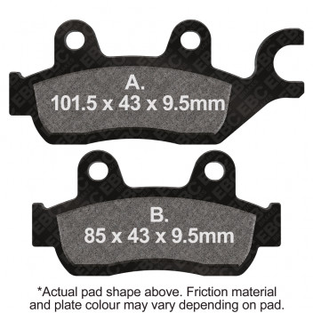 M/C DISC PAD SET - DMX