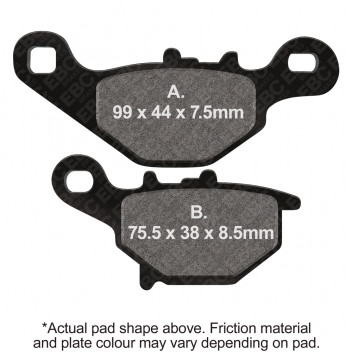 EBC SCOOTER DISC PAD SET E327
